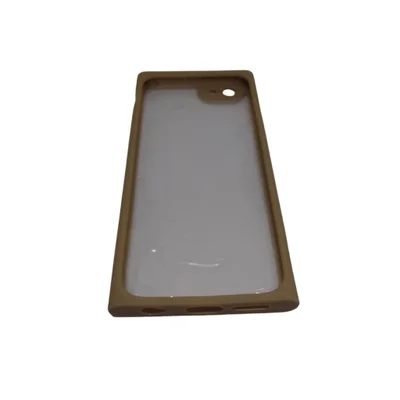 Capa Capinha De Celular Iphone 6 Emborrachada Transparente Super Resistente Cor:bege