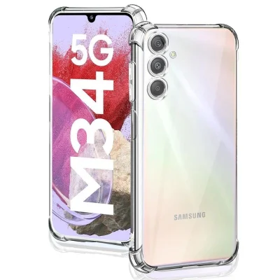 Capa Capinha Tranparente Silicone Linha M Samsung Antiqueda M12 M13 M20 M23 M31 M33 M34 M62 Modelo:m34 5g