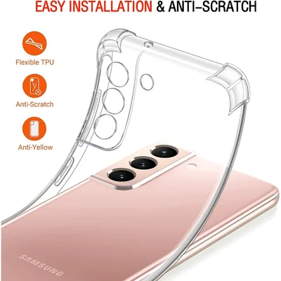 Capa Capinha Tranparente Silicone Linha S Samsung Antiqueda S8 S9 S9 Plus S10e S10 Lite/a91 S10 Plus S20 S20fe S20 Ultra