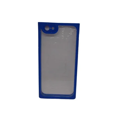 Capa Capinha De Celular Iphone 6 Emborrachada Transparente Super Resistente Cor:azul