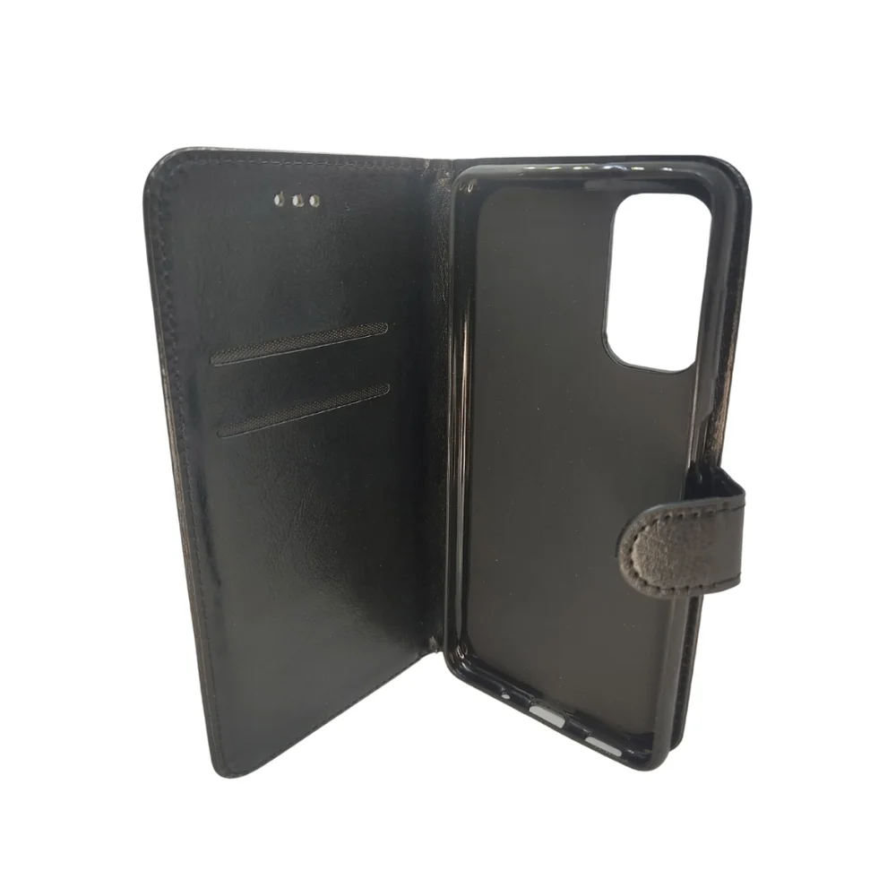 Imagem 1 de 5 do produto Capa Carteira Capinha Ante Queda Celular Samsung Galaxy M52 Cor:preto
