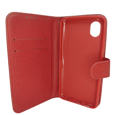 Capa Capinha Carteira Celular A01 Core Ani Impacto Antiqueda Cor:vermelho