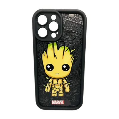 Capinha Guardiões Galáxia Groot Marvel Iphone 14 Pro Max Cor:preto