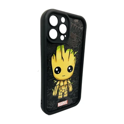 Capinha Guardiões Galáxia Groot Marvel Iphone 15 Pro Cor:preto