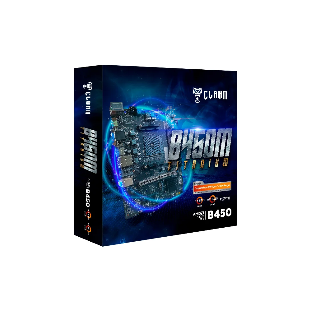 Placa Mae B450m - Socket Am4 - Ddr4 - Chipset B450 - PCwin 6