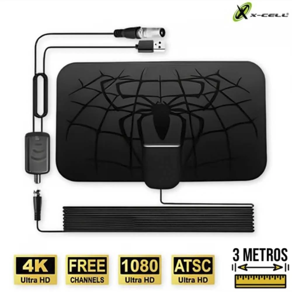 Imagem 3 de 4 do produto Antena Digital Interna Com Amplificador Sinal Booster Flex