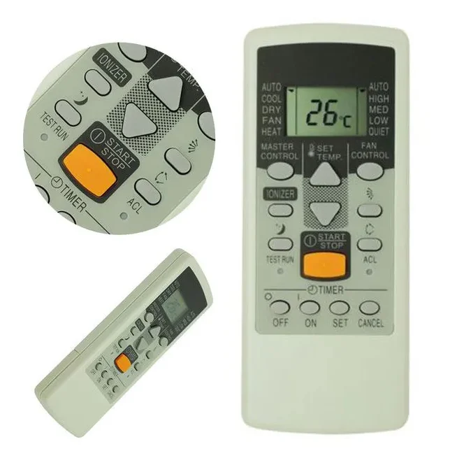 Imagem 3 de 3 do produto Controle Remoto Ar Condicionado Fujitsu Ar-je4 -9040 -8068 -7090