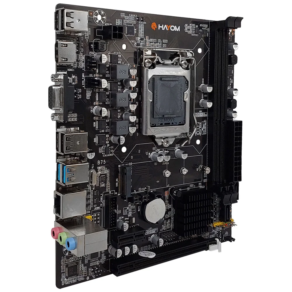 Placa Mãe Hayom B75  Intel 1155, Ddr3, Micro Atx- Oem 4