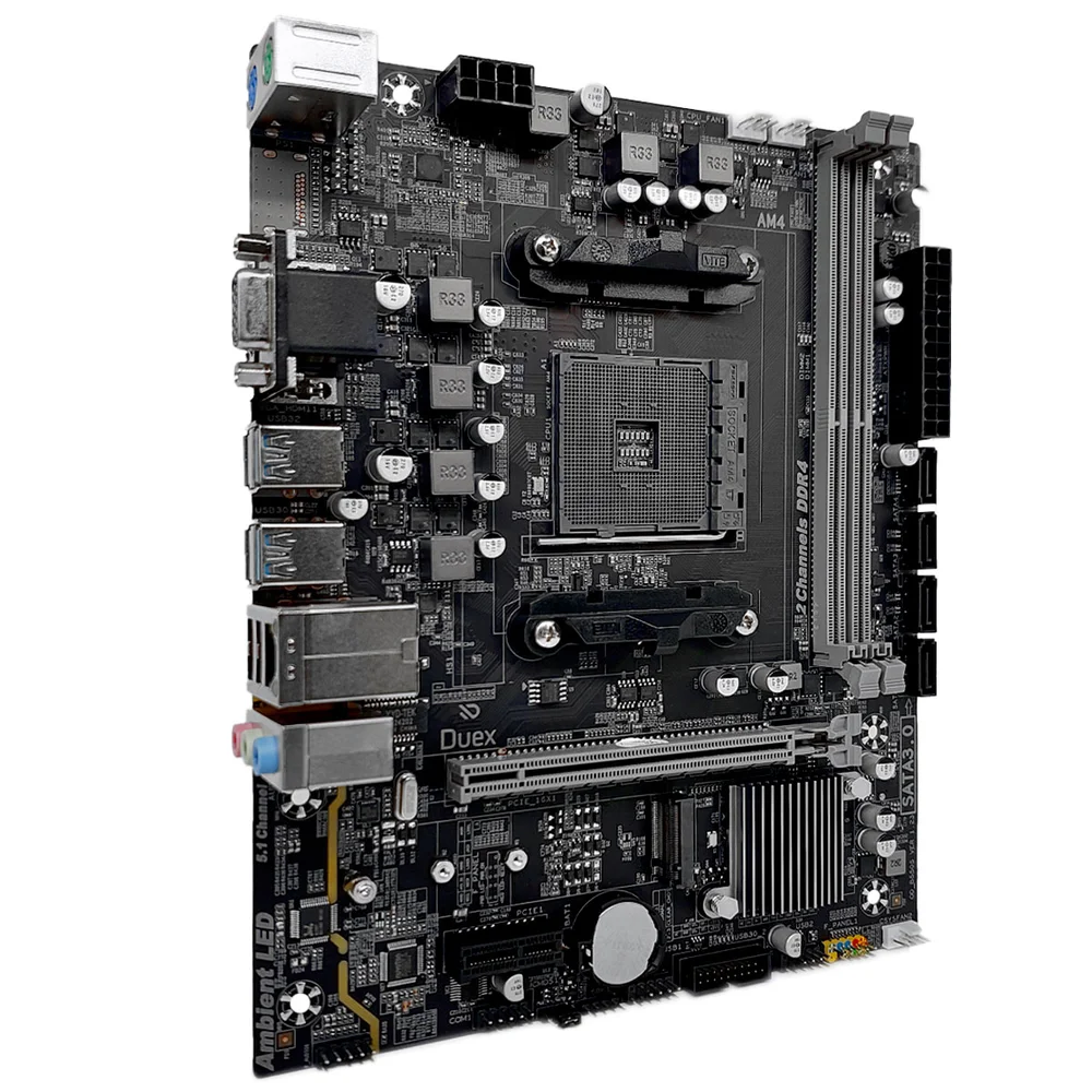 Placa Mãe Duex Dxmba520g, Amd Am4, Ddr4, Micro Atx 4