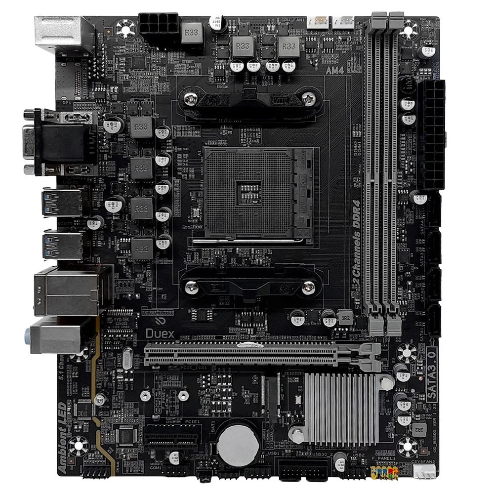 Placa Mãe Duex Dxmba520g, Amd Am4, Ddr4, Micro Atx 8