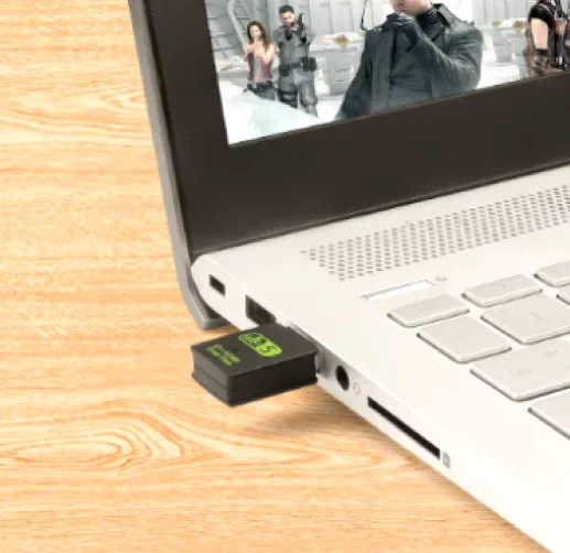 Imagem 2 de 5 do produto Adaptador Wifi 2.4/5ghz 600mbps 5g Wireless Bluetoth