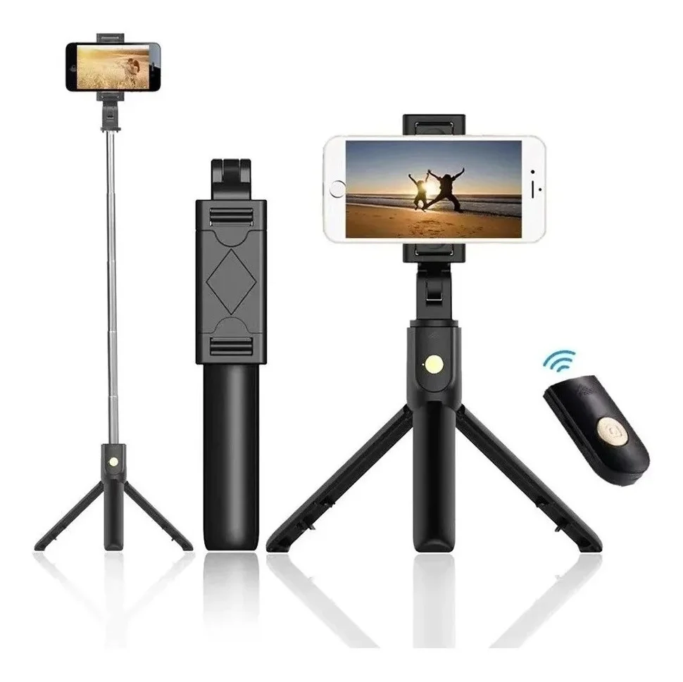Bastão Tripé Bluetooth 360° foto 2