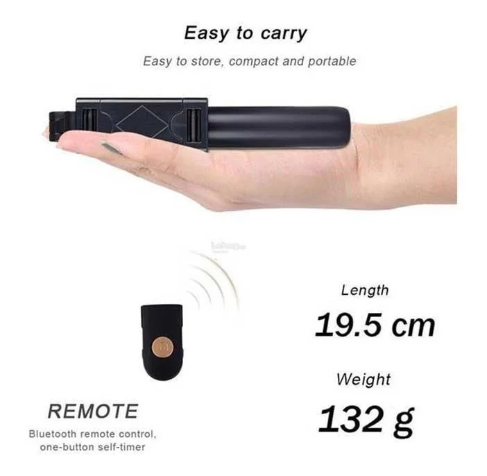 Bastão Tripé Bluetooth 360° foto 3