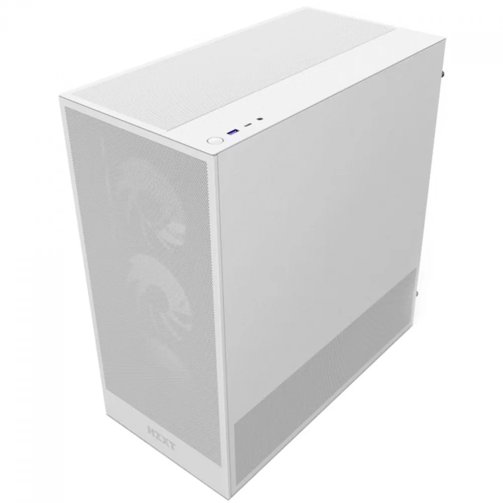 Imagem 5 de 5 do produto Gabinete Gamer Nzxt H5 Flow RGB, Mid Tower, Vidro Temperado, Com 4 Fans, Branco, Cc-h52fw-r1