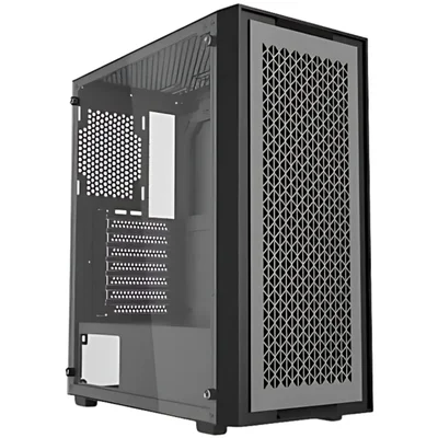 Gabinete Gamer Bluecase X-frame Mid-tower Lateral De Vidro Com 3 Fans RGB De 120mm Frontal Removível, Bg-050 - Preto