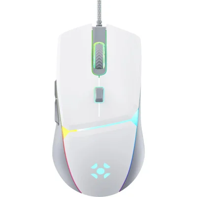 Mouse Gamer Fortrek Crusader RGB 12800dpi Branco
