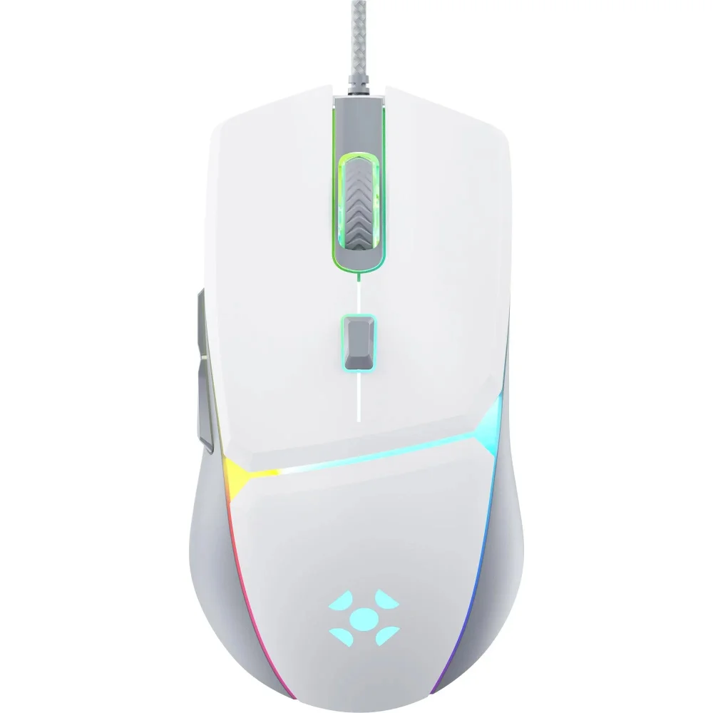 Mouse Gamer Fortrek Crusader RGB 12800dpi Branco Mouse Gamer Fortrek Crusader RGB 12800dpi Branco
