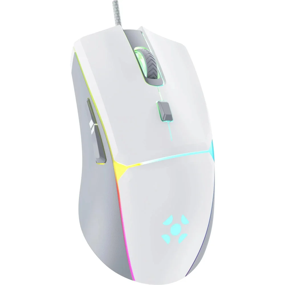 Mouse Gamer Fortrek Crusader RGB 12800dpi Branco Mouse Gamer Fortrek Crusader RGB 12800dpi Branco