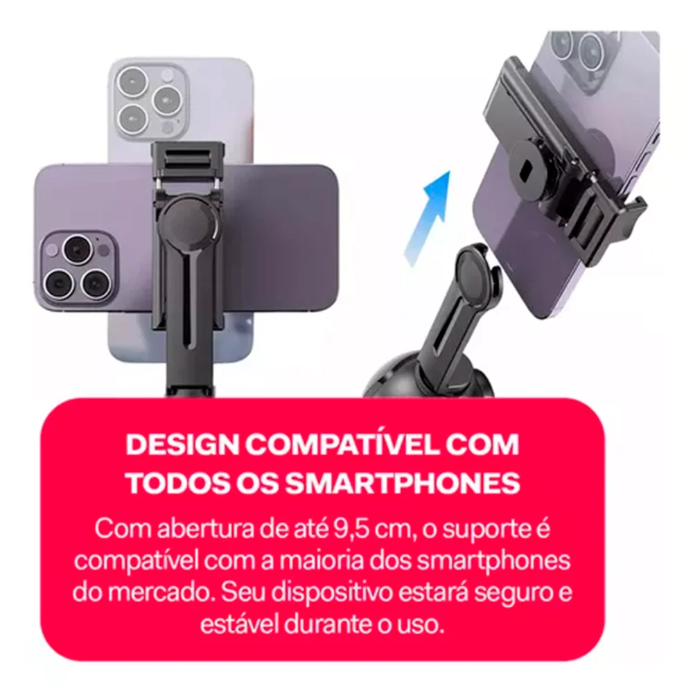 Gimbal Suporte Celular 360 Reconhecimento da Face Gimbal Suporte Celular 360 Reconhecimento da Face