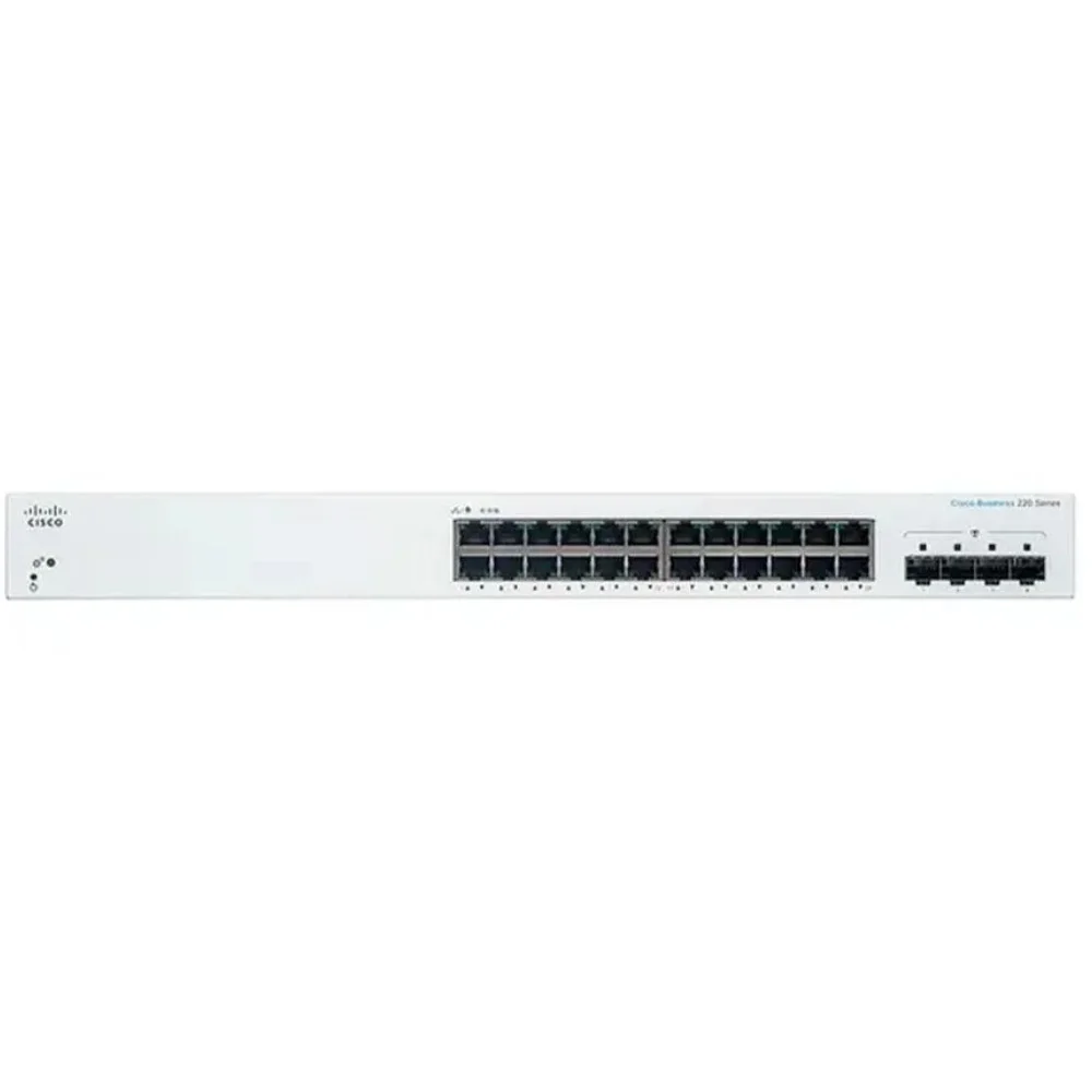 Switch Cisco Catalyst 1200 24-port Ge Layer 3 Gerenciável 4x1g Sfp - C1200-24t-4g