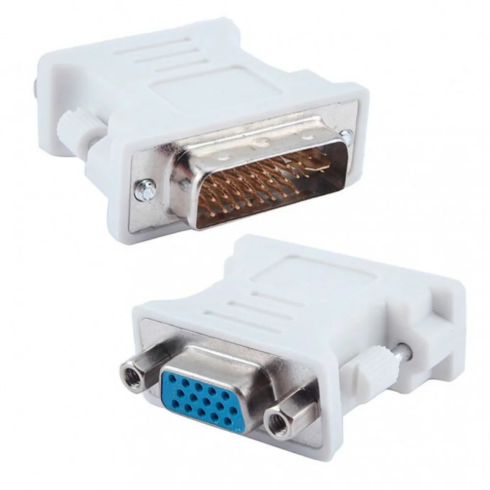 Imagem 5 de 5 do produto Adaptador Dvi-i 24+5 Pinos Macho P/ Vga 15 Pinos Femea Conversor Conector Plug