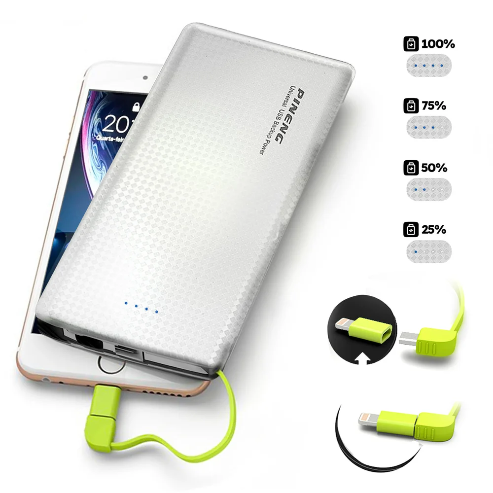 Imagem 5 de 5 do produto Kit Mochila Executiva Trabalho + Carregador Portátil + Fone De Ouvido Bluetooth (azul+branco)