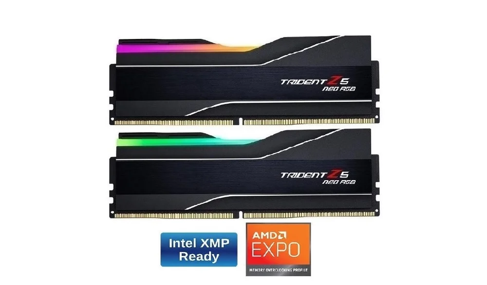 メモリー G.SKILL Trident Z5 Neo AMD DDR5 RAM 64GB Memória RAM DDR5 G.SKILL Trident Z5 Neo RGB Series (AMD Expo