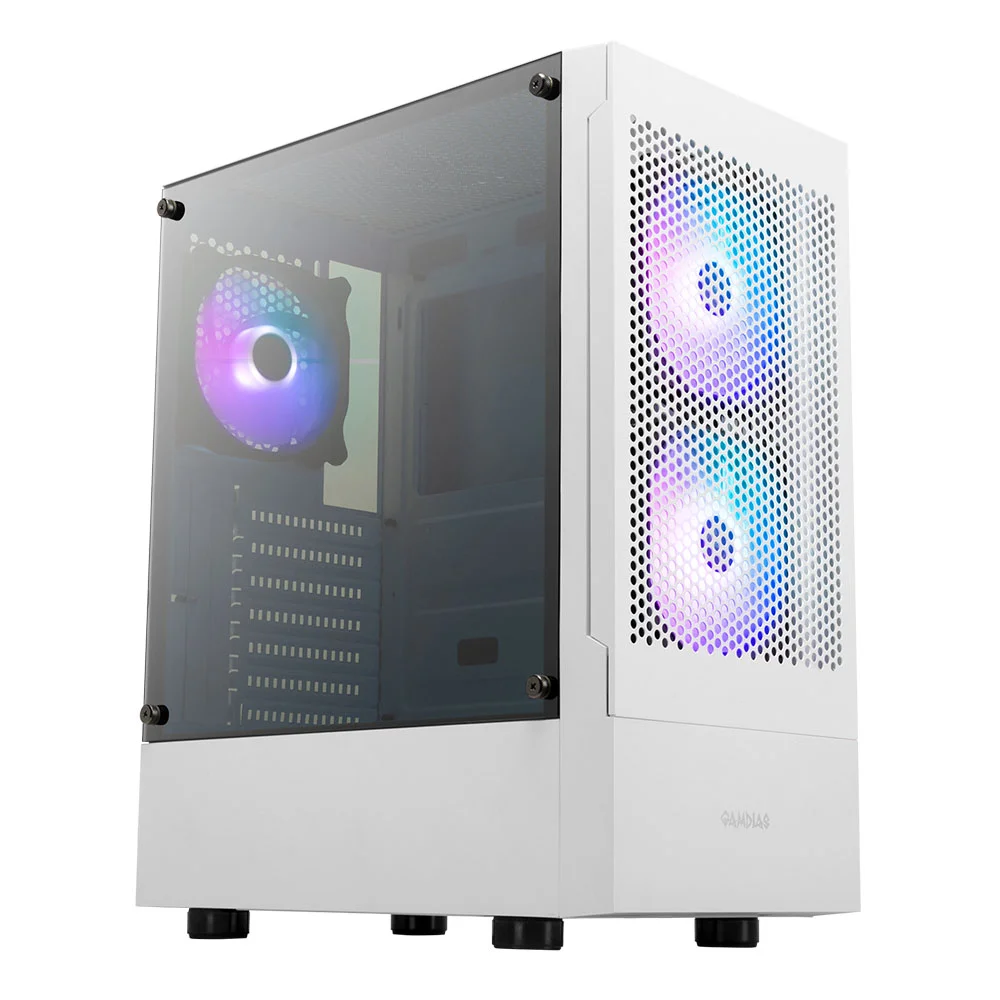 Imagem 5 de 5 do produto Gabinete Gamer Mid Tower 3 Fans Sem Fonte Talos E3 Mesh Branco Gamdias