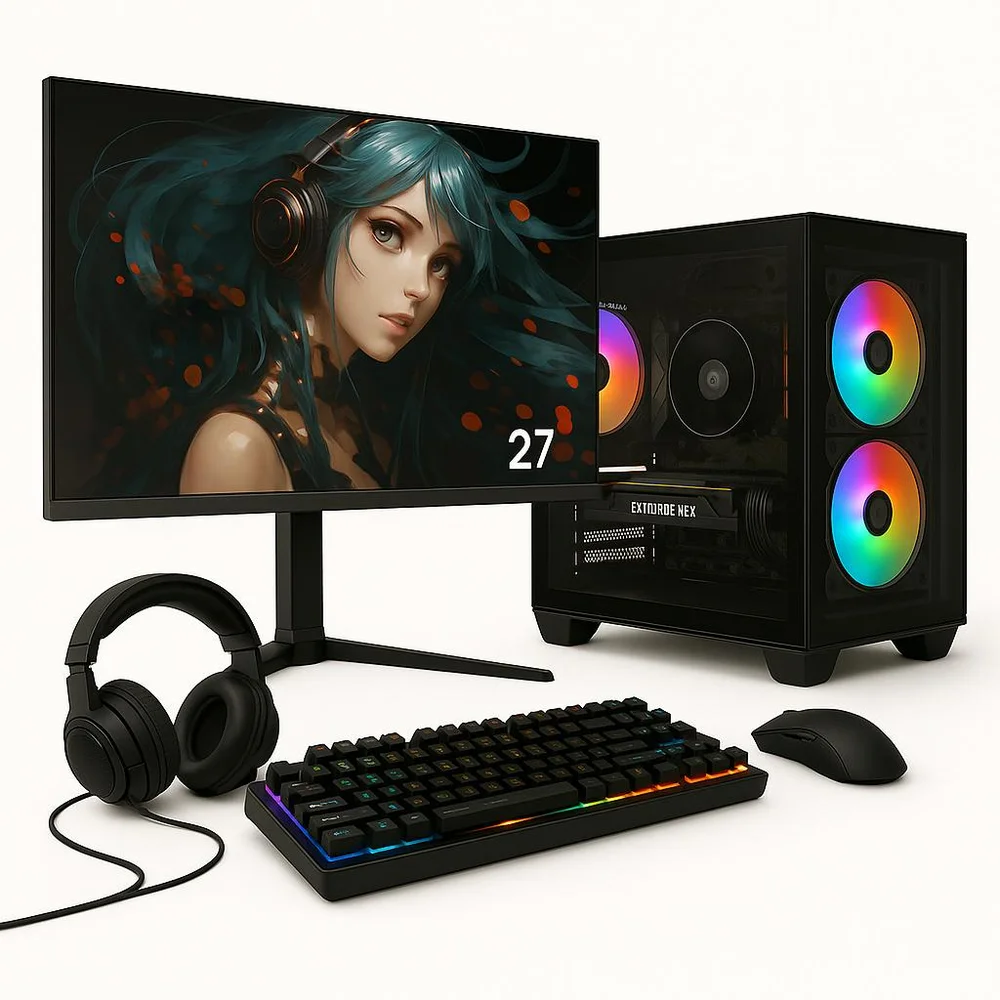 PC Gamer Completo Balão.info Ryzen 5 5600gt, 16gb, Radeon Vega 7, SSD 512gb M.2, + Monitor 27" Ips 100hz - Sk27001