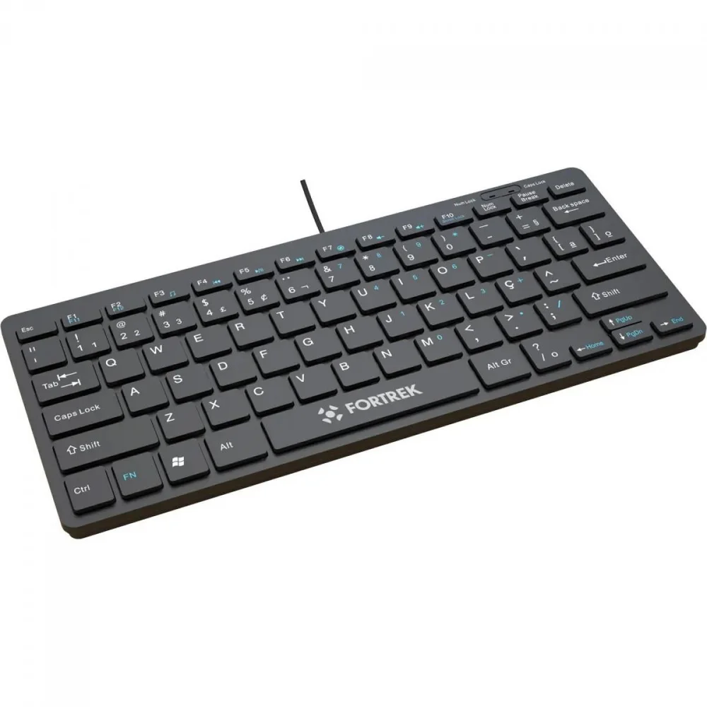 Imagem 2 de 5 do produto Teclado Fortrek Mini Office K13, Usb, Abnt2, Preto