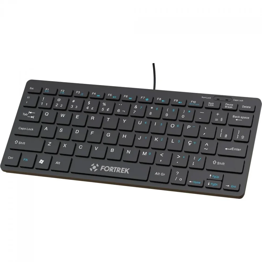 Imagem 4 de 5 do produto Teclado Fortrek Mini Office K13, Usb, Abnt2, Preto