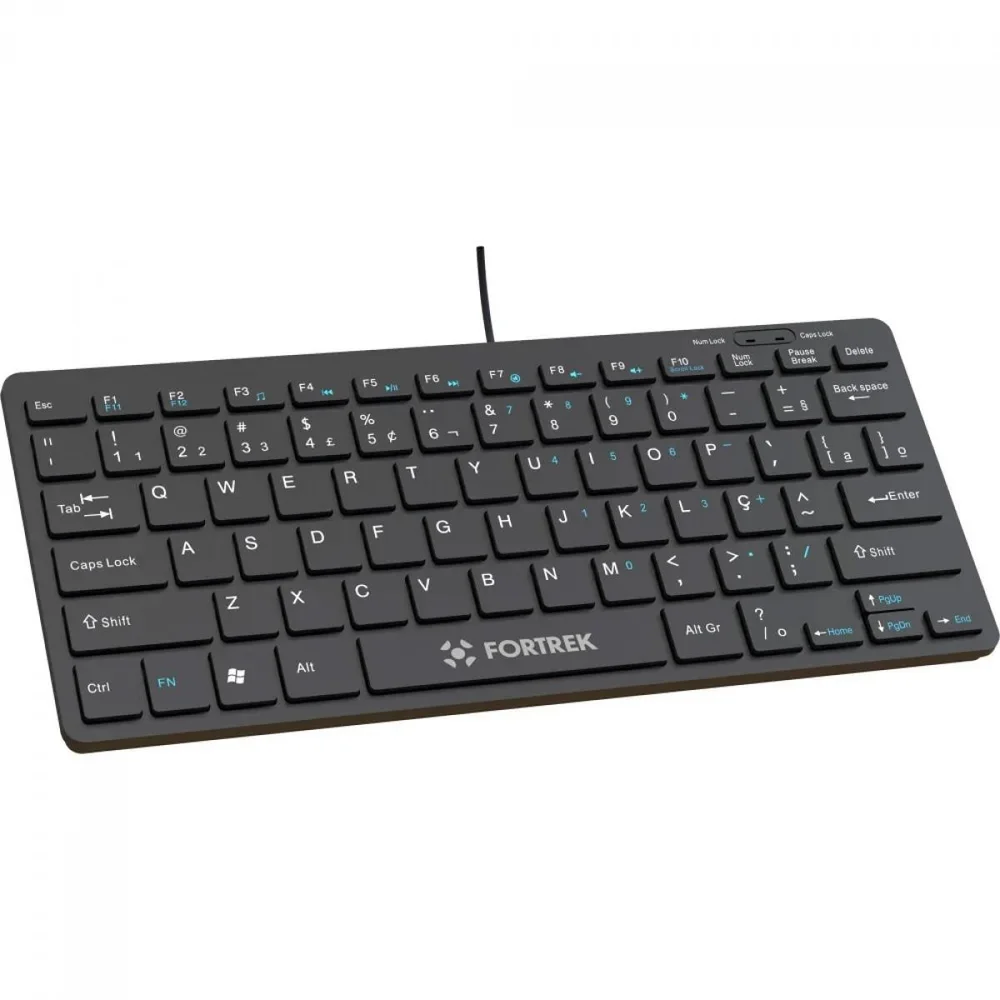 Imagem 5 de 5 do produto Teclado Fortrek Mini Office K13, Usb, Abnt2, Preto