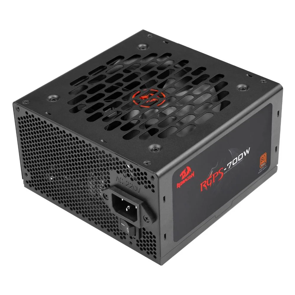 Fonte Gamer Redragon Rgps 700w 80 Plus Bronze Atx Pfc Ativo Full Range Gc-ps026