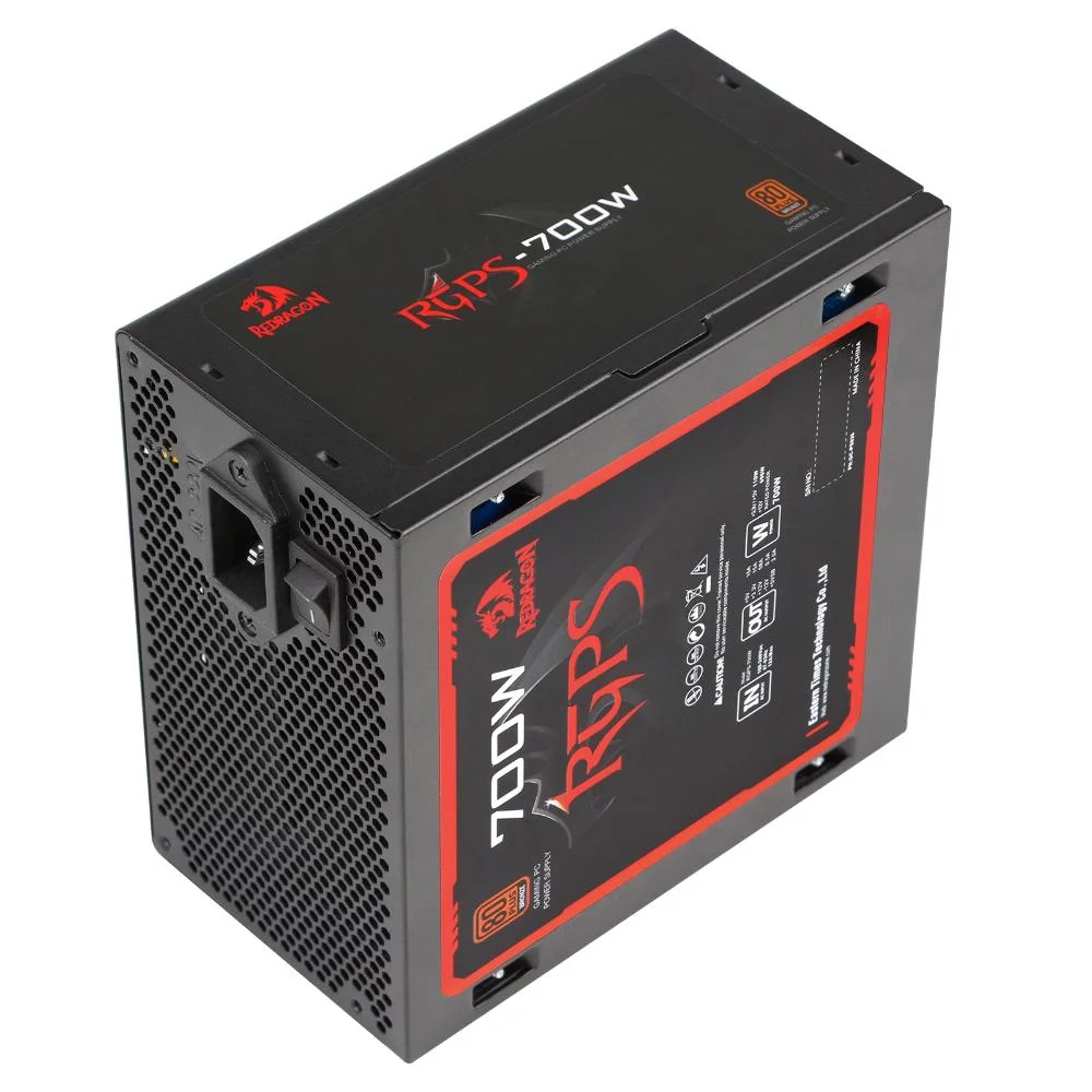 Imagem 5 de 5 do produto Fonte Gamer Redragon Rgps 700w 80 Plus Bronze Atx Pfc Ativo Full Range Gc-ps026