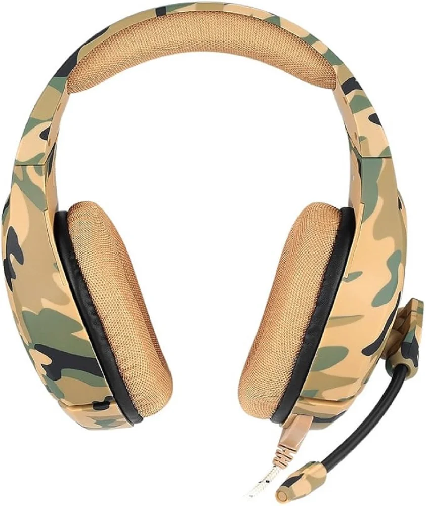 Headset Gamer Profissional Ps4 XBOX PC Onikuma K1b Camuflado Amarelo Headset Gamer Profissional Ps4 XBOX PC Onikuma K1b Camuflado Amarelo