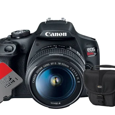 Camera Digital Canon T7 Com Lente 18-55 Is + Sd 32 Gb E Bolsa
