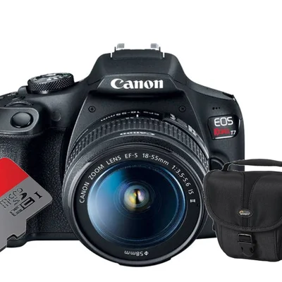 Camera Digital Canon T7 Com Lente 18-55 Is + Sd 16 Gb E Bolsa