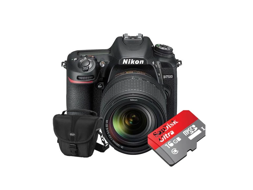 Camera Digital Nikon D 7500 Com Lente 18-140+sd 16 Gb E Bolsa