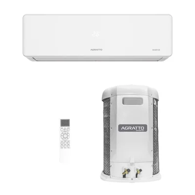 Ar Condicionado Split Agratto Hi Wall Fit Top Inverter 18.000 Btu/h Frio Monofasico Branco Ficst18f-02 - 220v