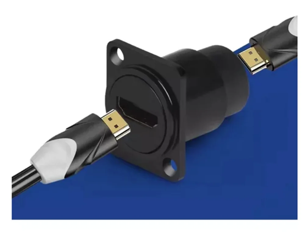 Imagem 2 de 5 do produto Emenda F HDMI Metal Painel  Conexão Estável E Segura - 4 Pçs
