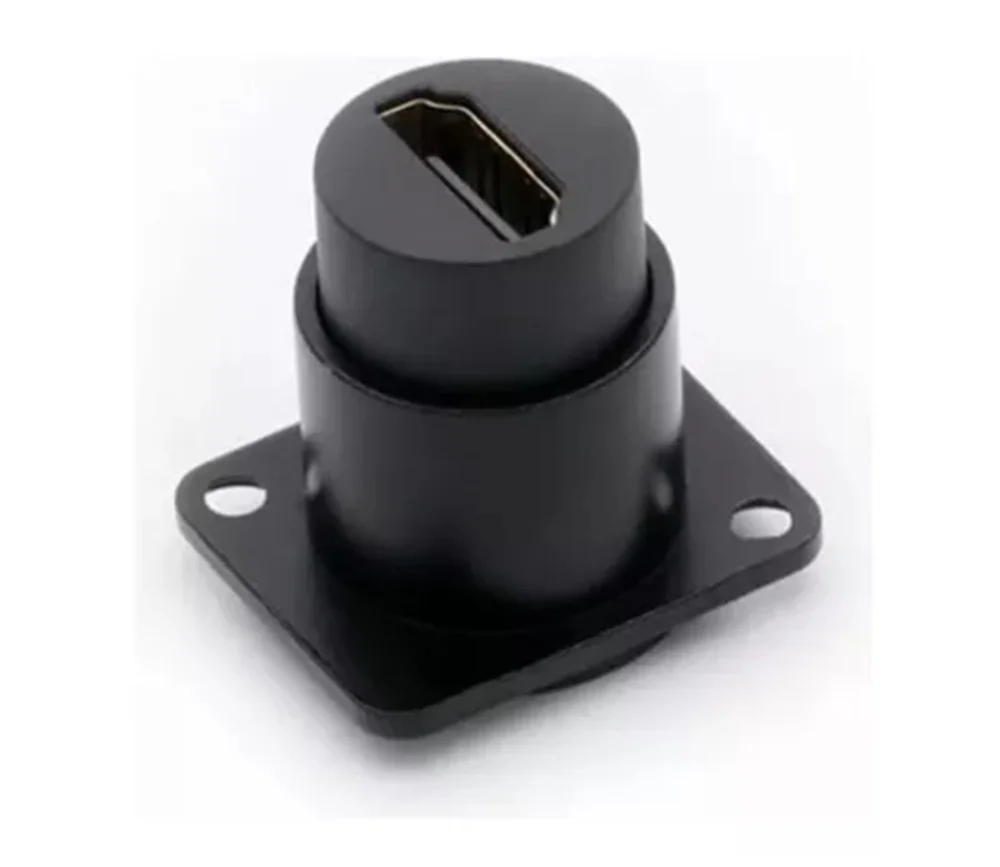 Imagem 3 de 5 do produto Emenda F HDMI Metal Painel  Conexão Estável E Segura - 4 Pçs