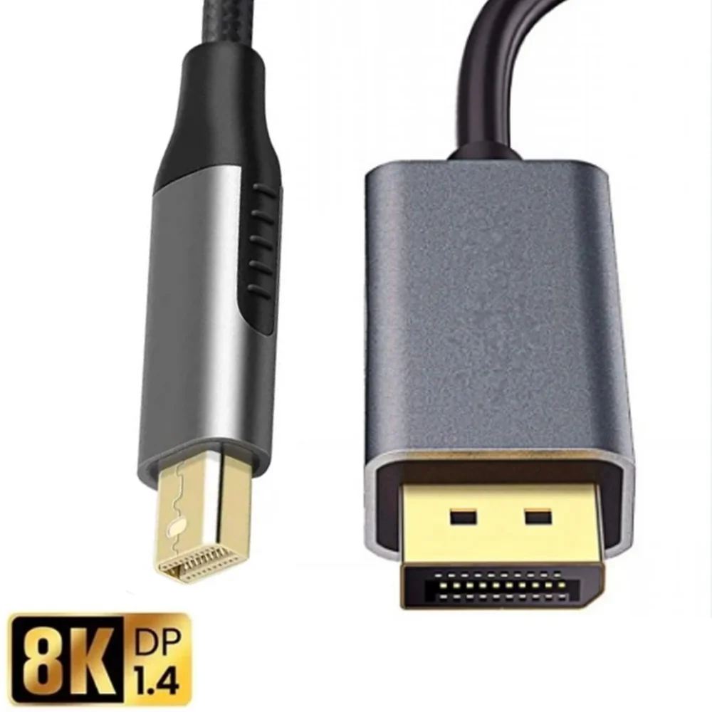 Imagem 4 de 5 do produto Cabo Mindisplayport Para Displayport 1.8m 8k Bi-direcional
