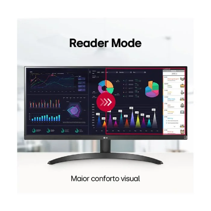 Monitor Ultrawide Lg 29' Fhd 100hz Ips HDMI Dp - 29wq500b-b Monitor Ultrawide Lg 29' Fhd 100hz Ips HDMI Dp - 29wq500b-b