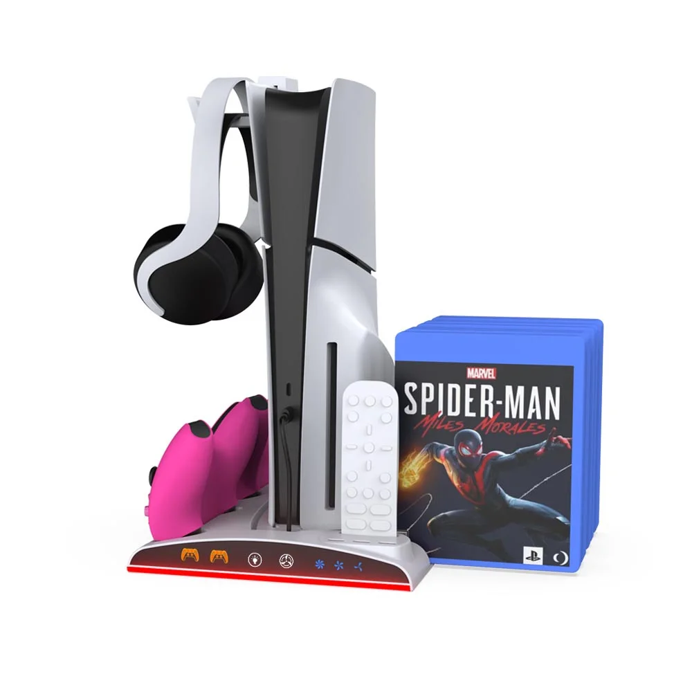 Imagem 3 de 5 do produto Multifuncional Ps5 /ps5 Silm Cooling Stand Dock  De Carregamento Tp5-3570