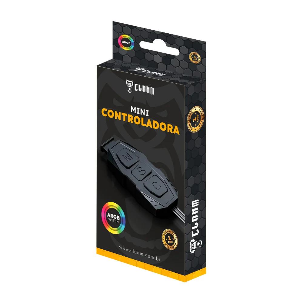 Mini Controladora ARGB Sem Controle PARA CONTROLE DE FAN COOLER 6