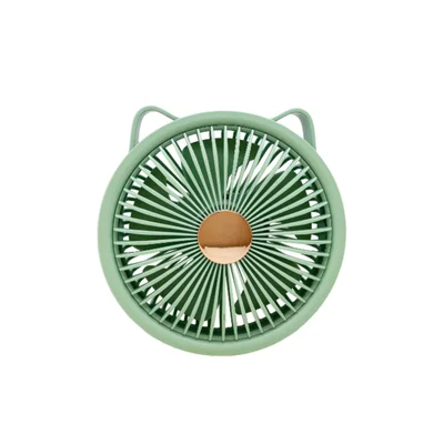 Mini Ventilador Portátil Bommax, Rotação 360º, Velocidade Ajustável, Silencioso - Bm-a22 Verde
