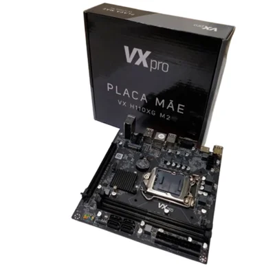 Placa Mãe Vxpro, Chipset H110, Intel LGA  1151, Slot M.2, Micro Atx, Dual Chanel Ddr4 - Vx H110xg M.2