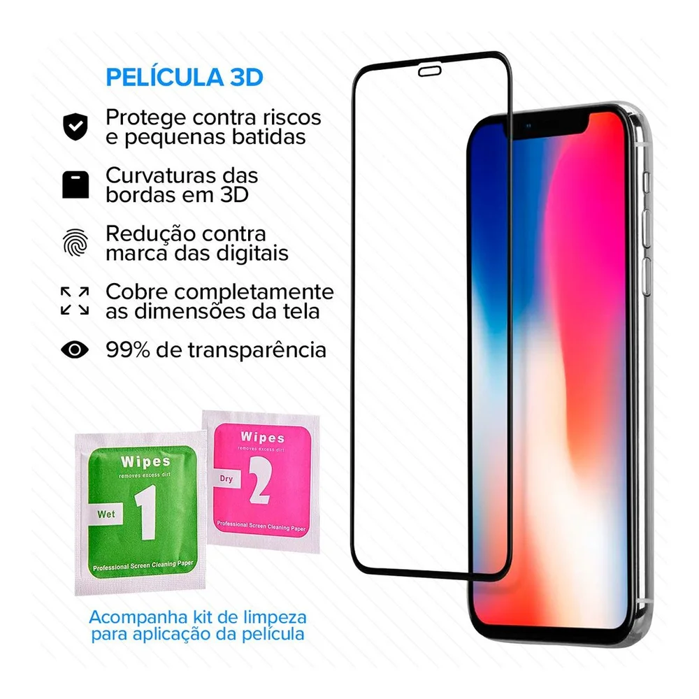 Película Vidro 3d Para Iphone 16