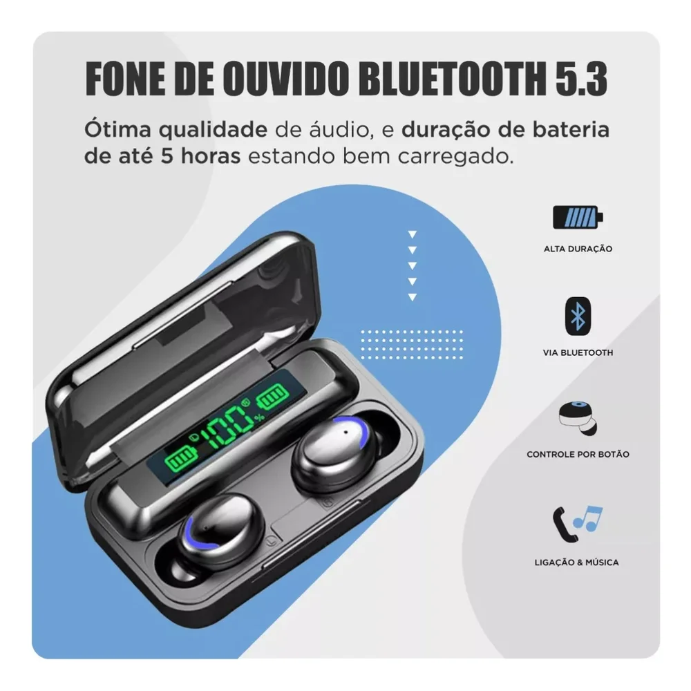Imagem 3 de 5 do produto Fone Power Bank Bluetooth Top Para Samsung S21