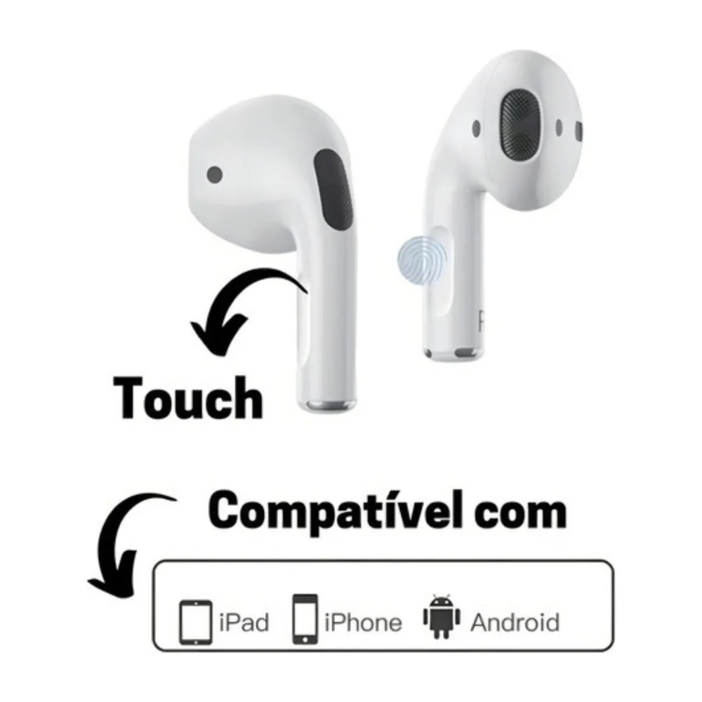 Imagem 2 de 3 do produto Fone De Ouvido Branco Wireless Para Moto E22